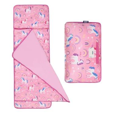 Imagem de Wildkin Tapete de pelúcia para soneca de unicórnios arco-íris