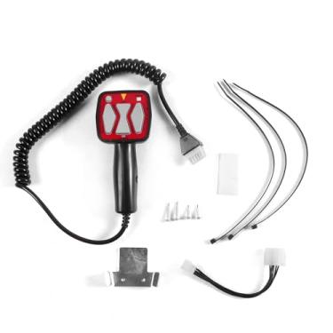 Imagem de Kessocco 1 conjunto de controlador de arado de neve 1306902 substituição de controlador de arado de lâmina reta para Western 56462 Fisher 9400 6 pinos controlador portátil Snoplow