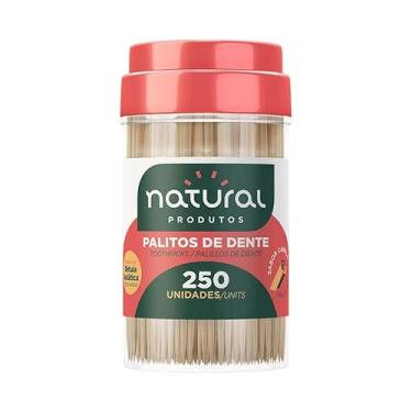 Imagem de 30 POTES PALITO DE DENTE CANELA - BAMBU RESISTENTE PALITEIRO