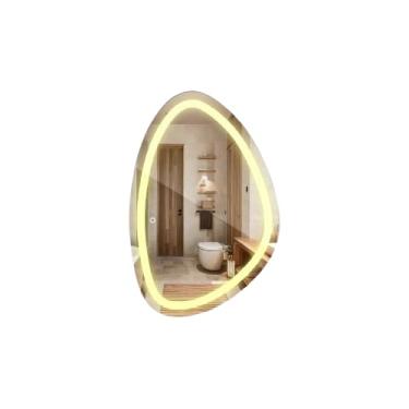 Imagem de Espelho Orgânico Jateado Led 60x80 Touch Camarim Iluminado (Quente)