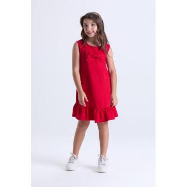 Imagem de Vestido Infantil Menina Verão Rustique com Laço - VIDA COSTEIRA, Verme