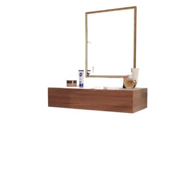 Imagem de Gaveta Suspensa Organizadora 60cm | Com Corrediças Telescópicas para Penteadeira, Aparador e Camarim (Freijó Escuro)