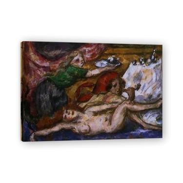 Imagem de The Rum PunchPaul Cézanne Fall-Inspired Canvas Print Modern Art Father Gift31,5 x 112 cm Emoldurado