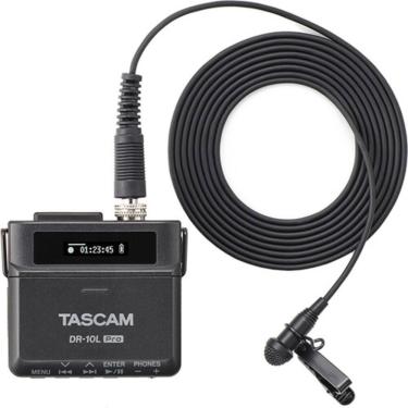 Imagem de Gravador Tascam Dr-10L Pro Portátil Microfone Lavalier Preto