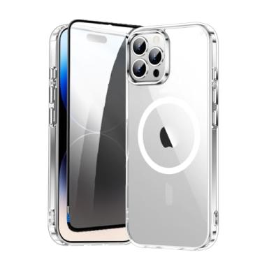 Imagem de Capa Capinha Case Magnética Carregamento por Indução E Película de Privacidade Para iPhone (iPhone 14 Pro)