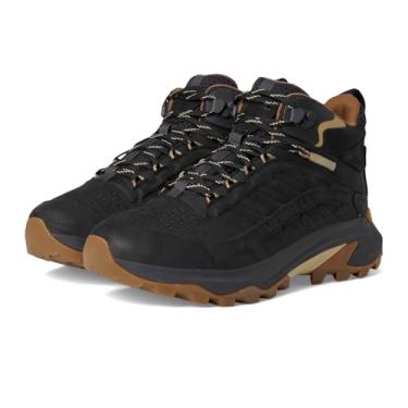 Imagem de Merrell Moab Speed 2 Tênis masculino de couro impermeável para caminhada, Preto, 47