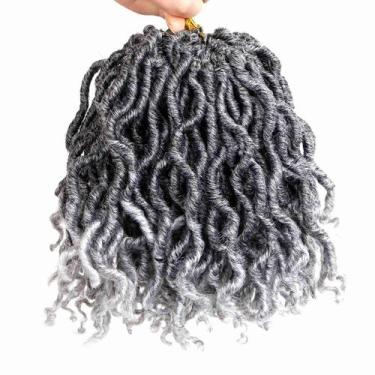 Imagem de Cabelo de crochê Moli Moli 144 fios Short Goddess Faux Locs