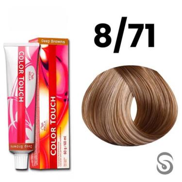 Imagem de Wella Color Touch Tonalizante 8/71 Louro Claro Marrom Acinzentado Deep