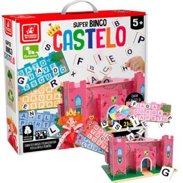 Imagem de Jogo Super Bingo Castelo 3D Brinquedo Infantil - Brincadeira De Crianç