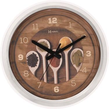 Imagem de Relógio De Parede Herweg Ref: 660006-242 Branco Temperos Cozinha