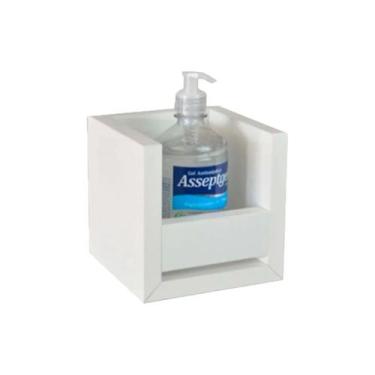 Imagem de Suporte Álcool em Gel Branco Em Mdf - Trovarelli