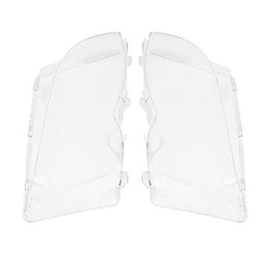 Imagem de Zerone Capa de farol, um par de farol dianteiro esquerdo + direito farol de lente transparente substituição capa de plástico para 320i/325i/325xi/330i/330xi 2002-2005