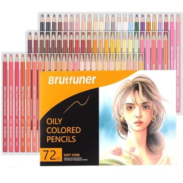 Imagem de LBW Lápis de cor de tom de pele para adultos, 72 lápis de cor profissional de núcleo macio a óleo para artistas, crianças, iniciantes, desenho, colorir esboços