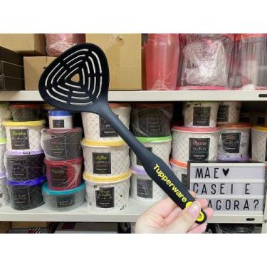 Imagem de Escumadeira Essencial Preta e Verde Tupperware