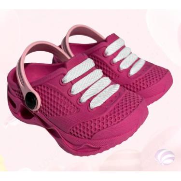 Imagem de Sandália Babuche ou Crock Infantil Feminino Leve, Macio e Confortável 