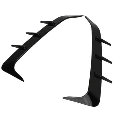 Imagem de Tbest Amortecedor Traseiro Spoiler Ventilação de Ar Capa Guarnição Quadro Preto Brilhante Proteção Inferior para X6 G06 M Esporte 2019 2020 2021 2022 2023 Plástico Abs 2 Peças