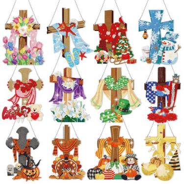 Imagem de Kits sazonais de coroa de arte de diamantes Convoice Convoice 12 unida