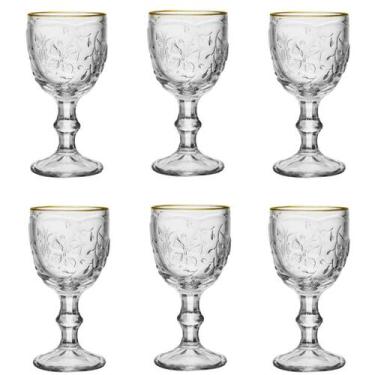 Imagem de Kit com 6 Taças para Bebida Vinho Drinks Suco 50ml Design Elegante par