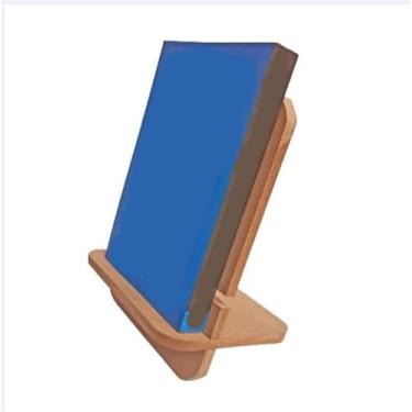 Imagem de Porta Livro Leitura Concurso Expositor de Livros Apoio de Mesa em Madeira Mdf
