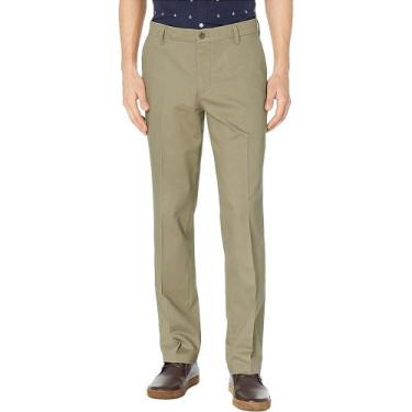 Imagem de Calças chinos GBOY STUDIO masculinas com cintura expansível cáqui 44x3