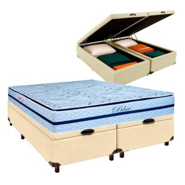 Imagem de Colchão Casal Molas Ensacadas + Bau Blindado - Blue Paropas