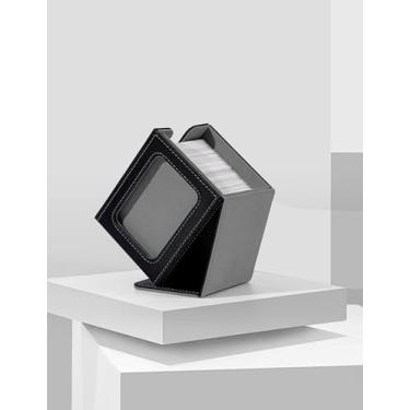 Imagem de Card Deck Box with MTG Commander Display, Deck Case Holds 100+ Double-Sleeved Cards, Trading Card Storage Box Fits TCG/PTCG/Sports Card（Black&Gray）