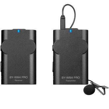 Imagem de Microfone Sem Fio Lapela Dual-channel 2,4 Ghz By-wm4 Pro Celular Câmera Dslr Lorben