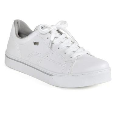 Imagem de Tênis Feminino Via Marte Flatform Plataforma Conforto 016-008 Branco, 
