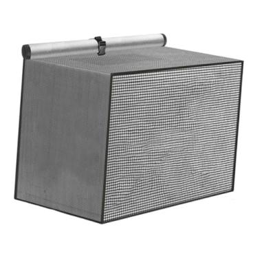 Imagem de Generic Capa para ar condicionado externo para unidades externas, malha respirável, tecido à prova de poeira, para casa, escritório, sala de estar, hotel, Preto