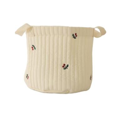 Imagem de menolana Cesta de fraldas para bebês, organizador de fraldas, portátil, versátil, organizador de trocador, cesta de armazenamento para camping, ambientes, Cereja Grande