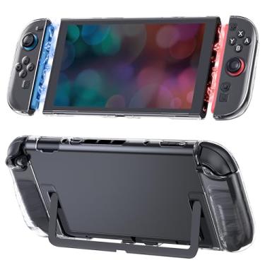 Imagem de TIKOdirect Clear Dockable Case Compatible with Nintendo Switch 2(2025), Slim Protective PC Case for Joy-Con Grip Cover Newest Design, Hard Shell with Anti-Scratch and Shock-Absorption, Transparent