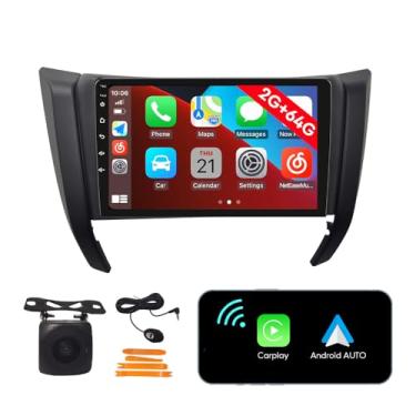 Imagem de [2G 64G] Android Car Stereo FM Radio Carplay Android Auto 22.9 cm Touchscreen Headunit Media Player com câmera reserva para Nissan Navara/ Np300/Frontier 2017 2018 2019 2020 2021