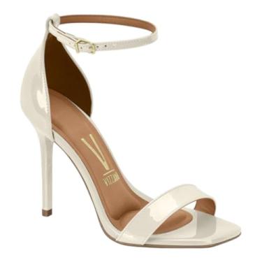 Imagem de Sandalia Feminina Vizzano 6504.100 Bico Quadrado Salto Fino Alto