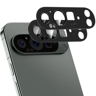 Imagem de ZXZone Protetor de lente para câmera Google Pixel 10 Pro XL, liga de alumínio de adesão forte e material de vidro de safira [proteção contra quedas] 9H vidro temperado capa de câmera tela anel de