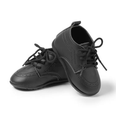 Imagem de Sapatos Oxford para bebês, meninos, meninas, com sola macia, mocassins formais clássicos, sapatos sociais para festa de casamento