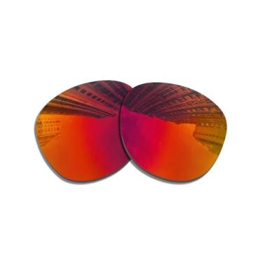 Imagem de Wetnenss Lentes de substituição para óculos de sol Oakley Latch OO9265/polarizadas de 1,5 mm/fácil de instalar (vermelho escuro)