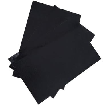 Imagem de 3 peças de patch de reparo de PVC, kit de reparo adesivo de grau marítimo para bote inflável, piscina, colchão de ar, preto