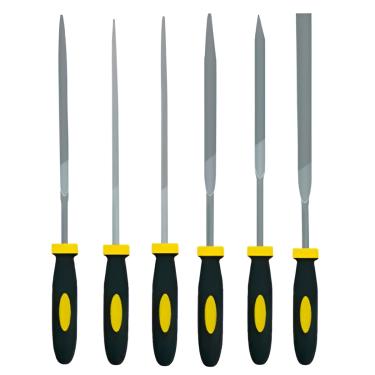 Imagem de Conjunto Jogo de Limas Agulha 6 Peças Cabo Ferramentas - Afiar, Limar e Polir com Conforto