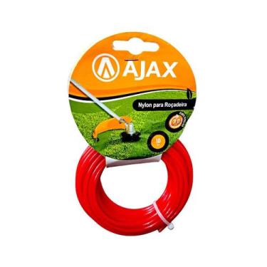 Imagem de Fio de Nylon Ajax Para Roçadeira Aparador Grama 3mmx10m