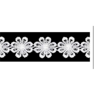 Imagem de Renda Guipir, NYBC, 13,7 m x 25 mm, Branca
