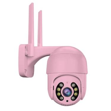 Imagem de Câmera de Segurança Externa Wi-Fi PTZ IP66 com Visão Noturna Colorida, Sirene e Luz de Alerta, Áudio Bidirecional, H.265, Cartão TF 128GB