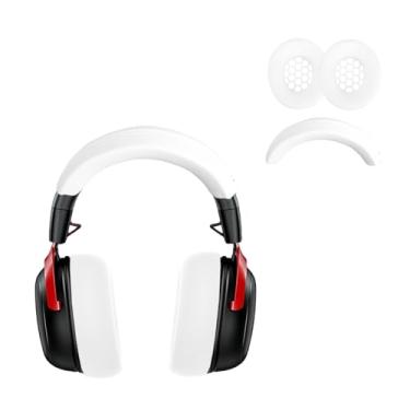 Imagem de Oshmirian Capa para HyperX Cloud III – Conjunto de capa protetora de silicone com faixa de cabeça e tampa, lavável, antipoeira e arranhões, à prova de suor, antiderrapante, resistente a impressões