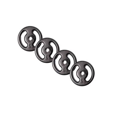 Imagem de Kit de Anilhas Vazadas De Ferro Pintadas 4x5kg - Camarx