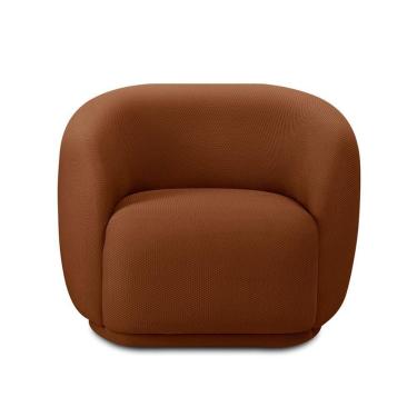 Imagem de Poltrona Orgânica Giratòria Decorativa Bell Terracota Lansofbr