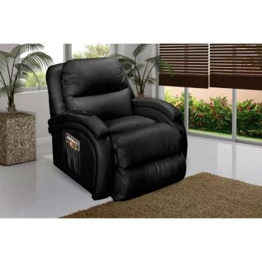 Imagem de Poltrona Reclinável Motorizada P- Sala Divino Urbany Zero Wall Giro E Balanço Courano Preto - Probel