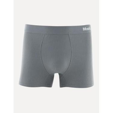 Imagem de Cueca Mash Boxer Microfibra Risca de Giz Cinza Tamanho:L/G, L/G