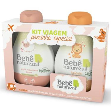 Imagem de Kit Bebê Natureza Viagem Loção Hidratante Corporal 120ml Colônia 120ml