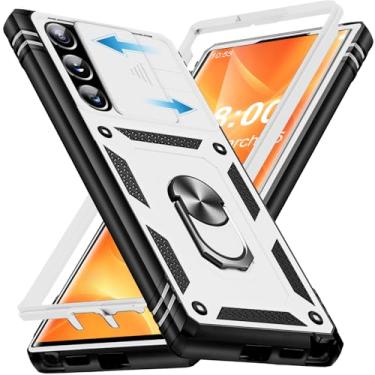 Imagem de Giyer Capa protetora para Samsung Galaxy S22 Ultra com protetor de tela, à prova de choque, à prova de quedas, resistente e resistente, suporte de anel resistente, capa protetora para Samsung S22