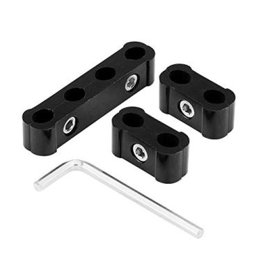 Imagem de Ailgely Separador de Fio de Vela de Ignição de Liga de Alumínio 12 Unidades 8 Mm 9 Mm 10 Mm, Durabilidade, Leve, Organização Organizada do Motor, Fácil Montagem, para Fios de Velas de (Preta)