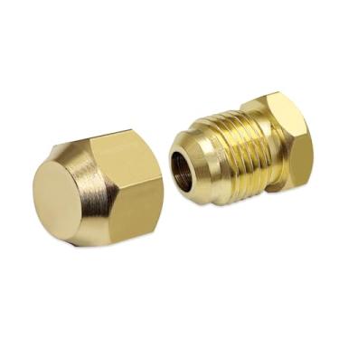 Imagem de Hooshing 2 peças alargador de latão SAE 45 graus alargador encaixe de tubo alargador kits de vedação e tampa sortido para tubo de 3/20.3 cm OD